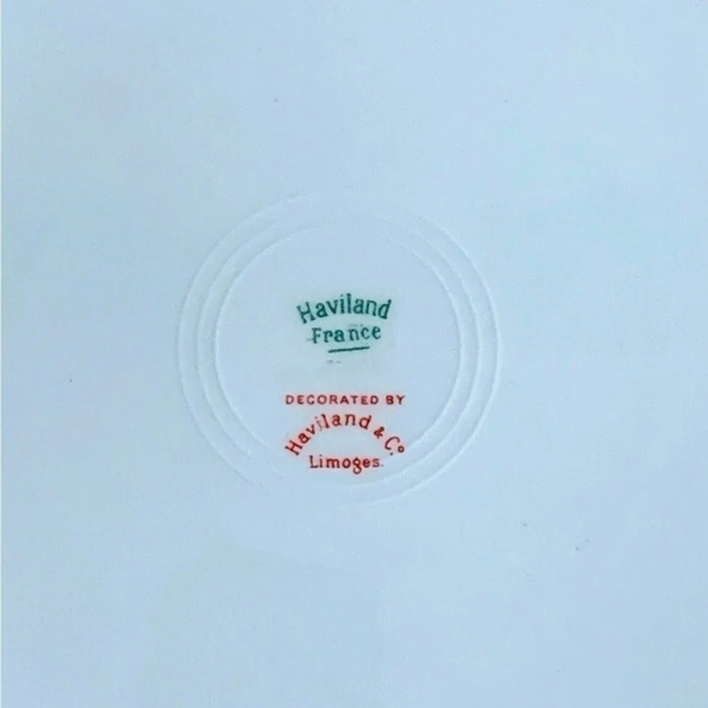 Vintage HAVILAND LIMOGES France Autumn Leaf Dinner Plate 9.75